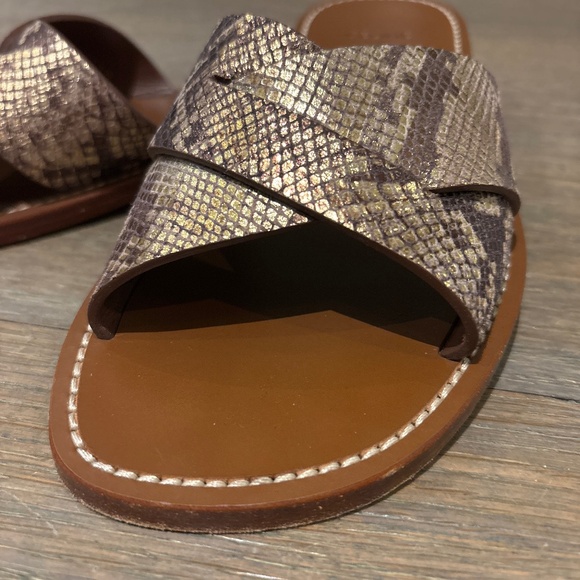 Celine Metallic Python Slides - Picture 2 of 6